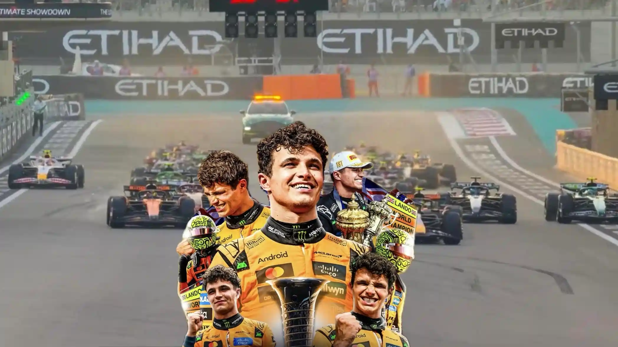 McLaren pilota vēsturiskais triumfs Abū Dabī piepilda komandas ilgi gaidīto sapni