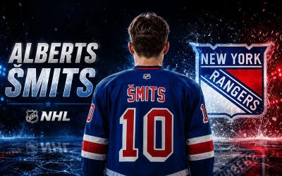 Alberts Šmits – Latvijas hokeja jaunā cerība ar vēsturisku sasniegumu NHL draftā